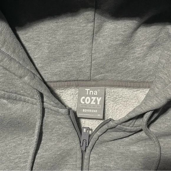 TNA Cozyfleece Boyfriend Zip-Up Sweater - Picture 2 of 3